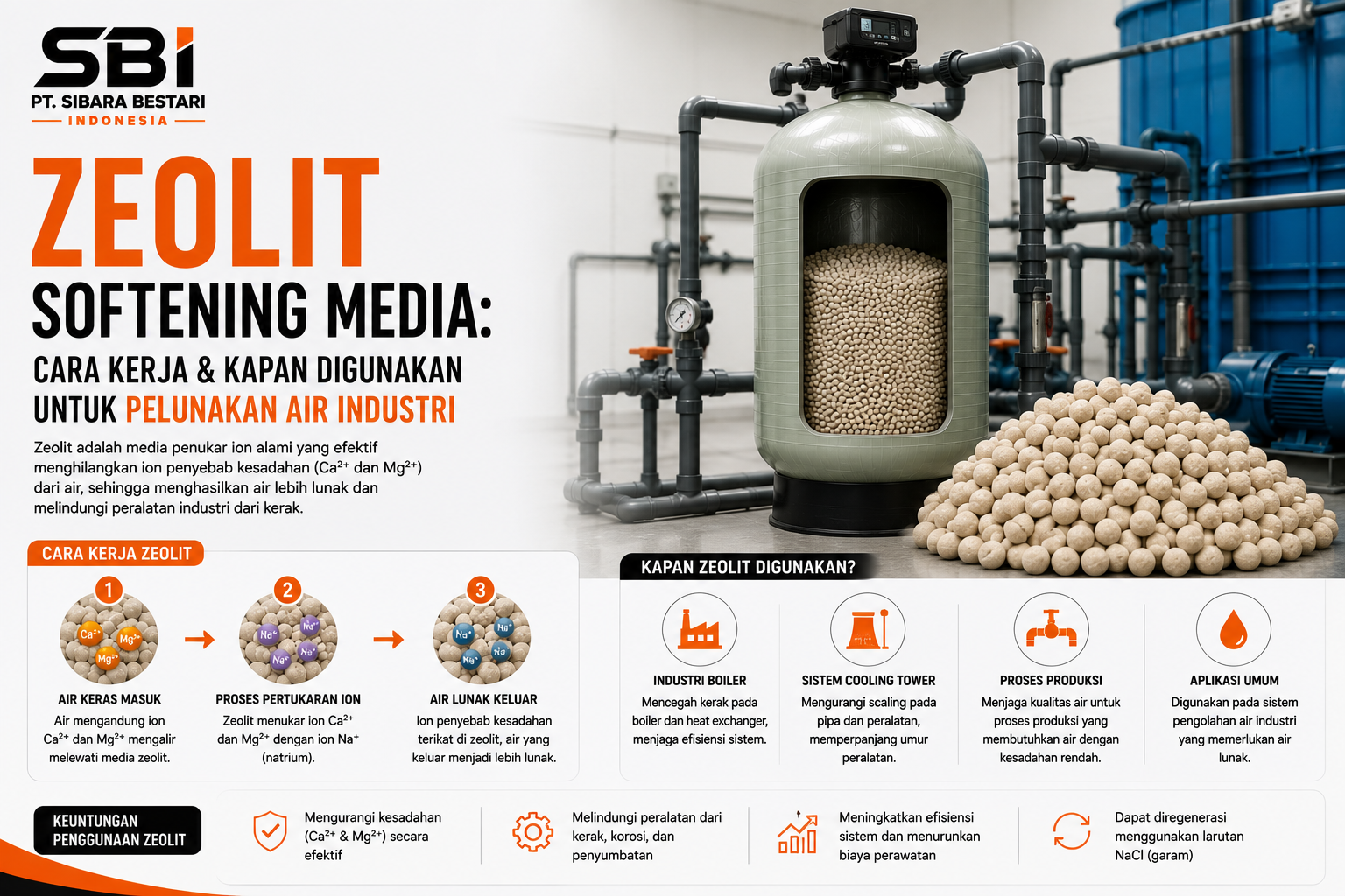 zeolit softening media