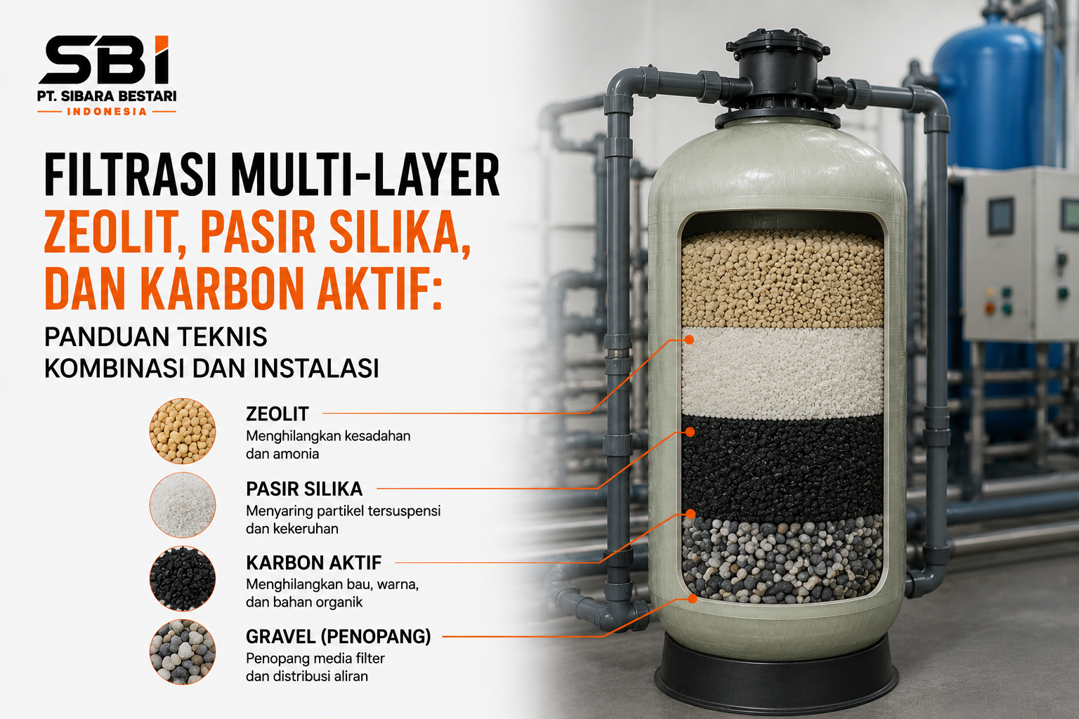 Filtrasi Multi-layer: Kombinasi Zeolit, Silika, & Karbon untuk Air Sehat Maksimal