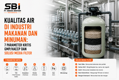 Kualitas Air di Industri Makanan dan Minuman 7 Parameter Kritis GMPHACCP dan Solusi Media Filter