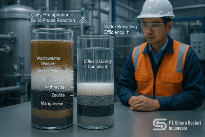Media Filtrasi Kritis untuk Wastewater Pabrik Kaca Kontrol Kepatuhan Lingkungan, Reaksi Kimia Fasa Padat (CaF2), dan Efisiensi Daur Ulang Air