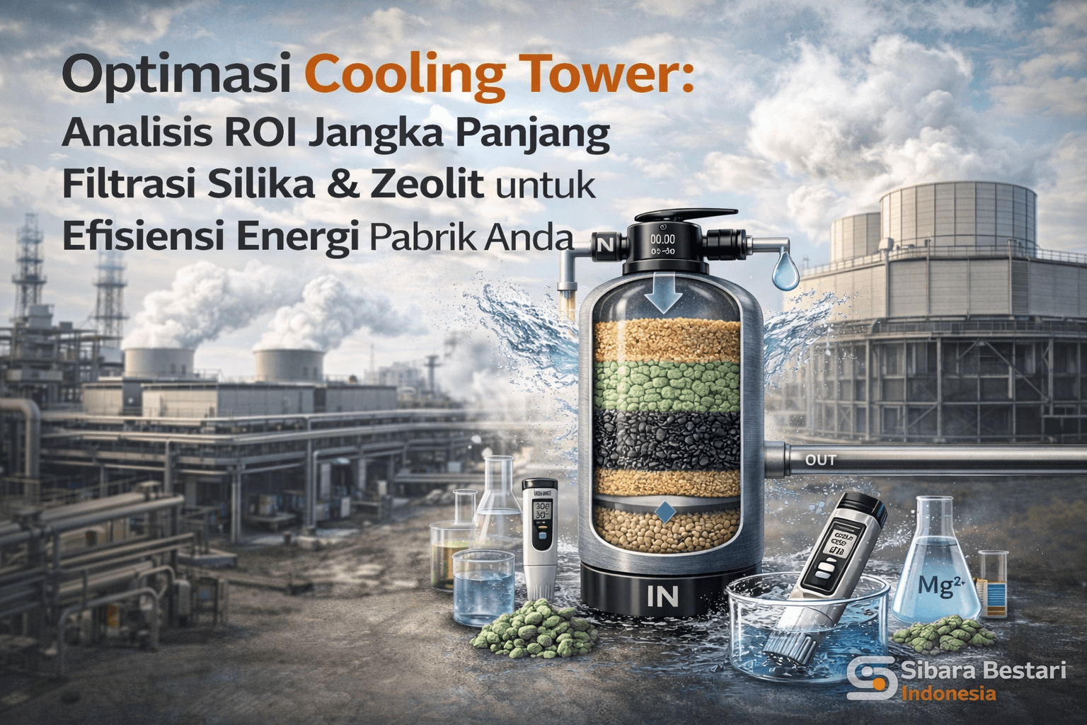 Optimasi Cooling Tower Analisis ROI Jangka Panjang Filtrasi Silika & Zeolit untuk Efisiensi Energi Pabrik Anda