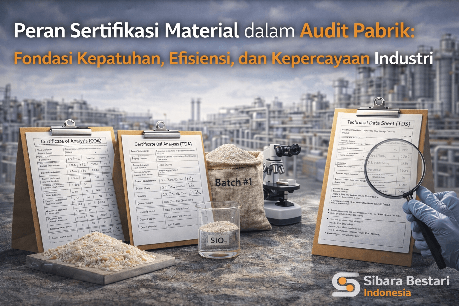 Peran Sertifikasi Material dalam Audit Pabrik Fondasi Kepatuhan, Efisiensi, dan Kepercayaan Industri