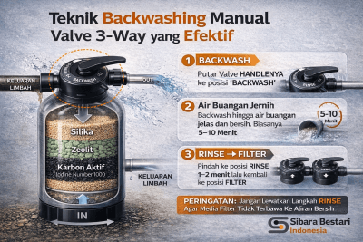 Teknik backwashing manual valve 3-way yang efektif