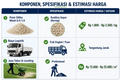 Estimasi Biaya dan Harga Pasar Pasir Silika