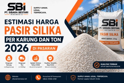 Estimasi Harga Pasir Silika per Karung dan Ton 2026 di Pasaran
