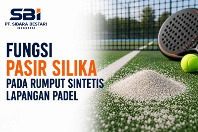 fungsi pasir silika pada rumput sintetis lapangan padel