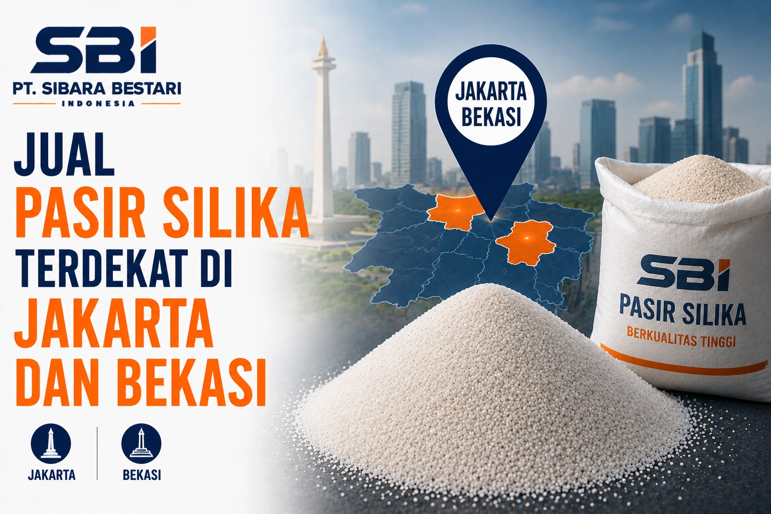 jual pasir silika terdekat di jakarta dan bekasi