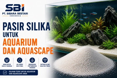 pasir silika untuk aquarium dan aquaspace
