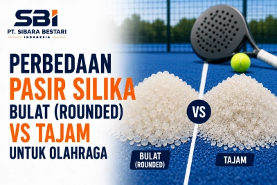 perbedaan pasir silika bulat vs tajam untuk olahraga