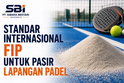 standar internasional FIP untuk pasir lapangan padel