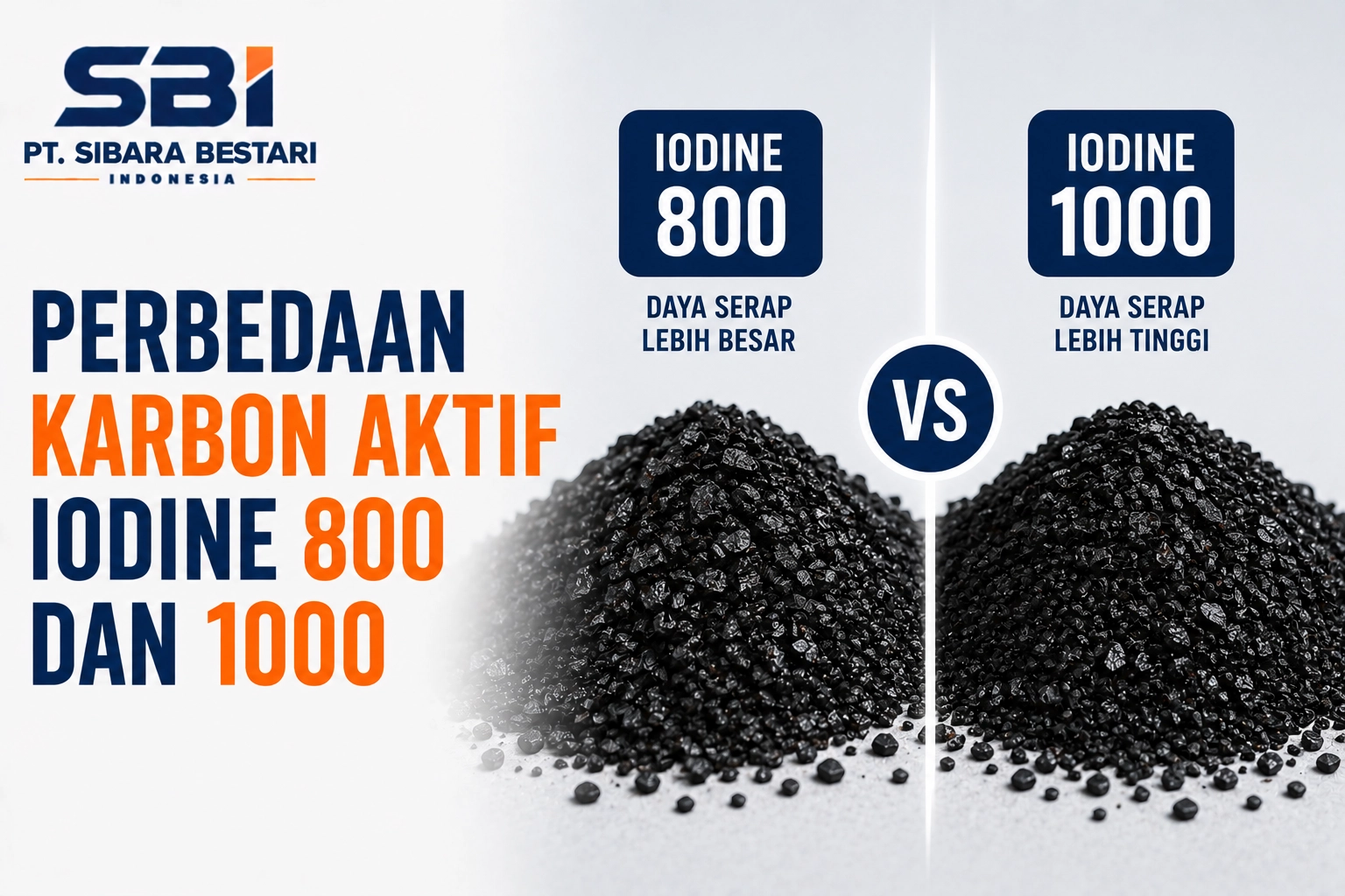 PERBEDAAN KARBON AKTIF IODINE 800 DAN 1000
