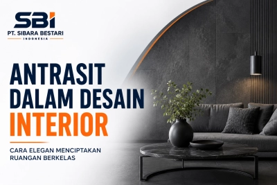 antrasit dalam desain interior