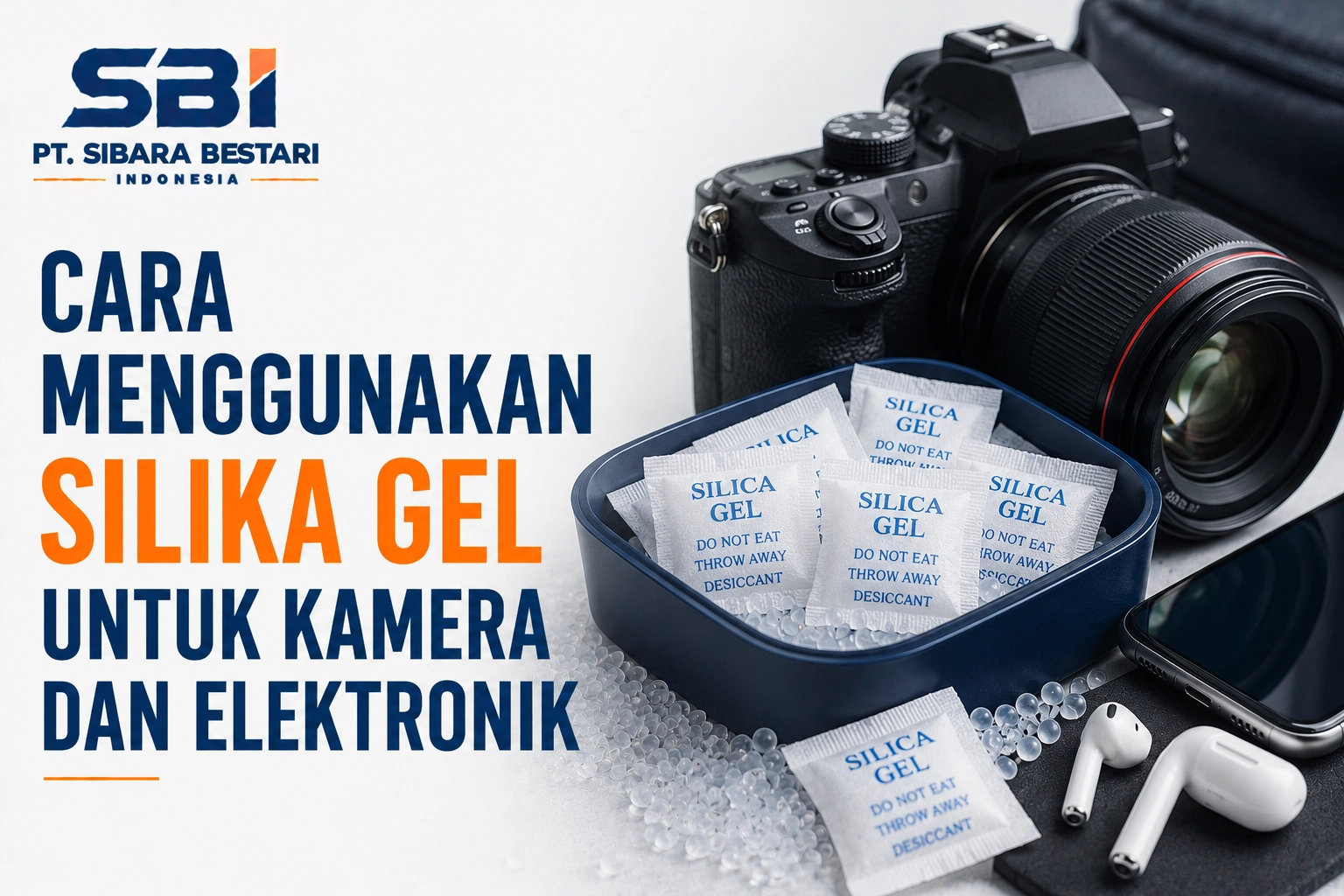 cara menggunakan silika gel untuk kamera dan elektronik