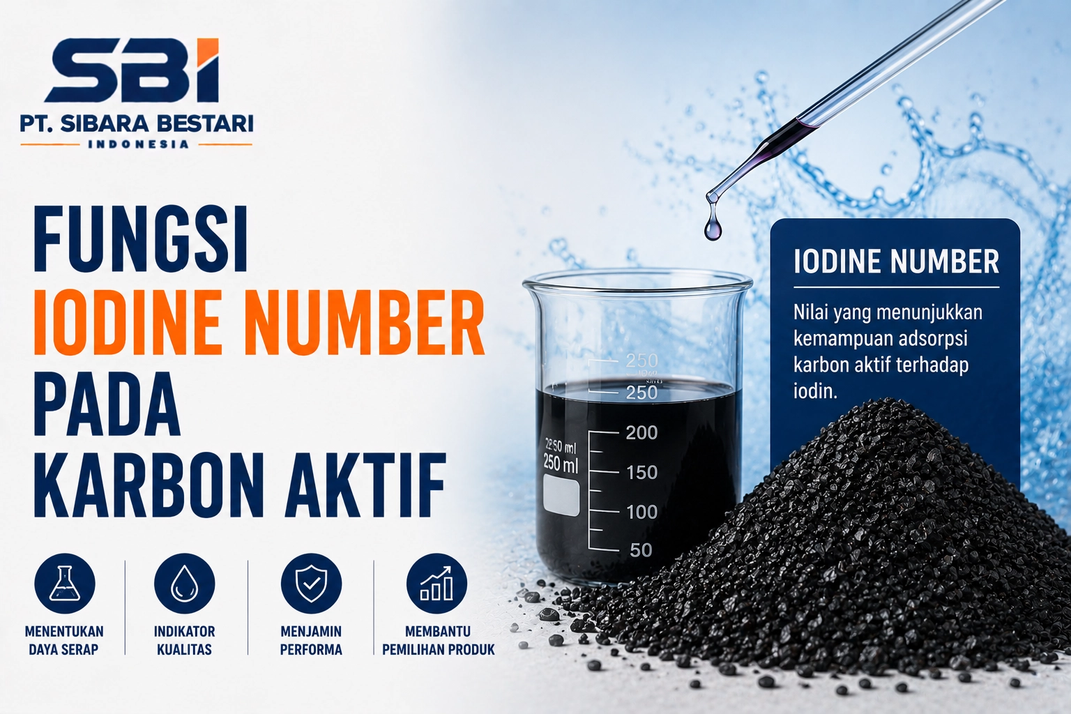 fungsi iodine number pada karbon aktif