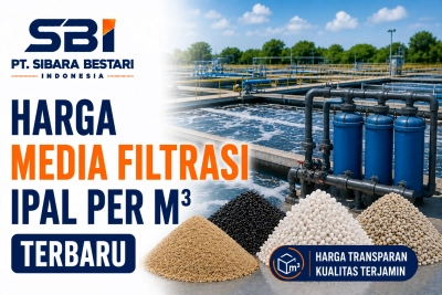 harga media filtrasi ipal per m3 terbaru