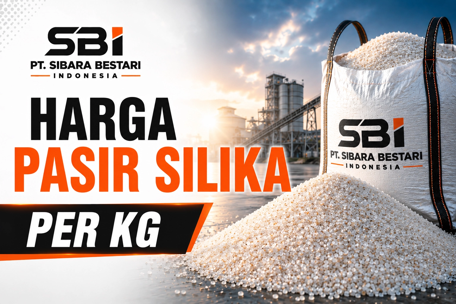 harga pasir silika per kg