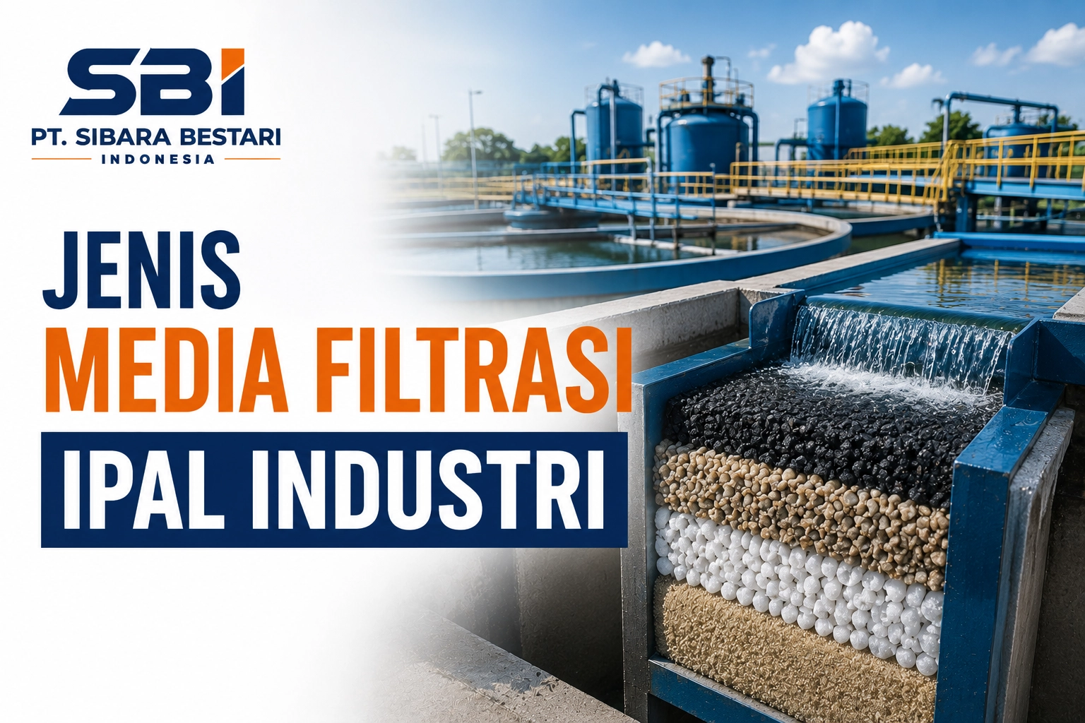 jenis media filtrasi ipal industri