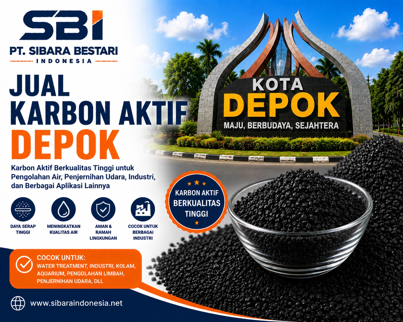 jual karbon aktif depok