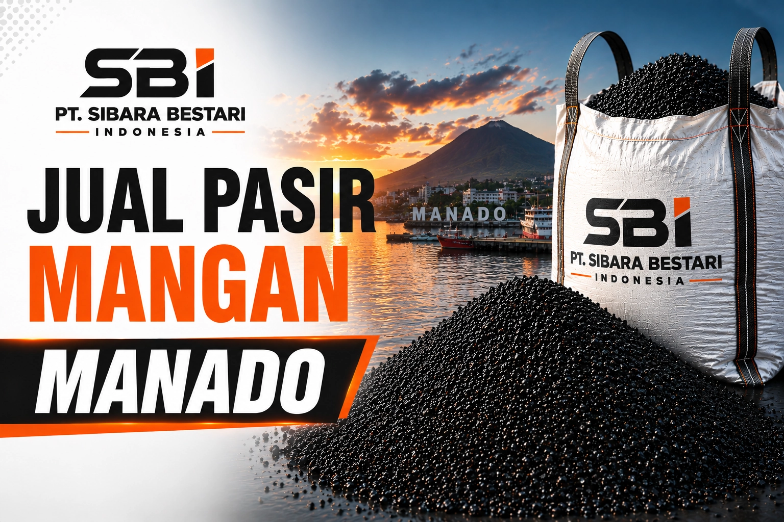jual pasir mangan manado