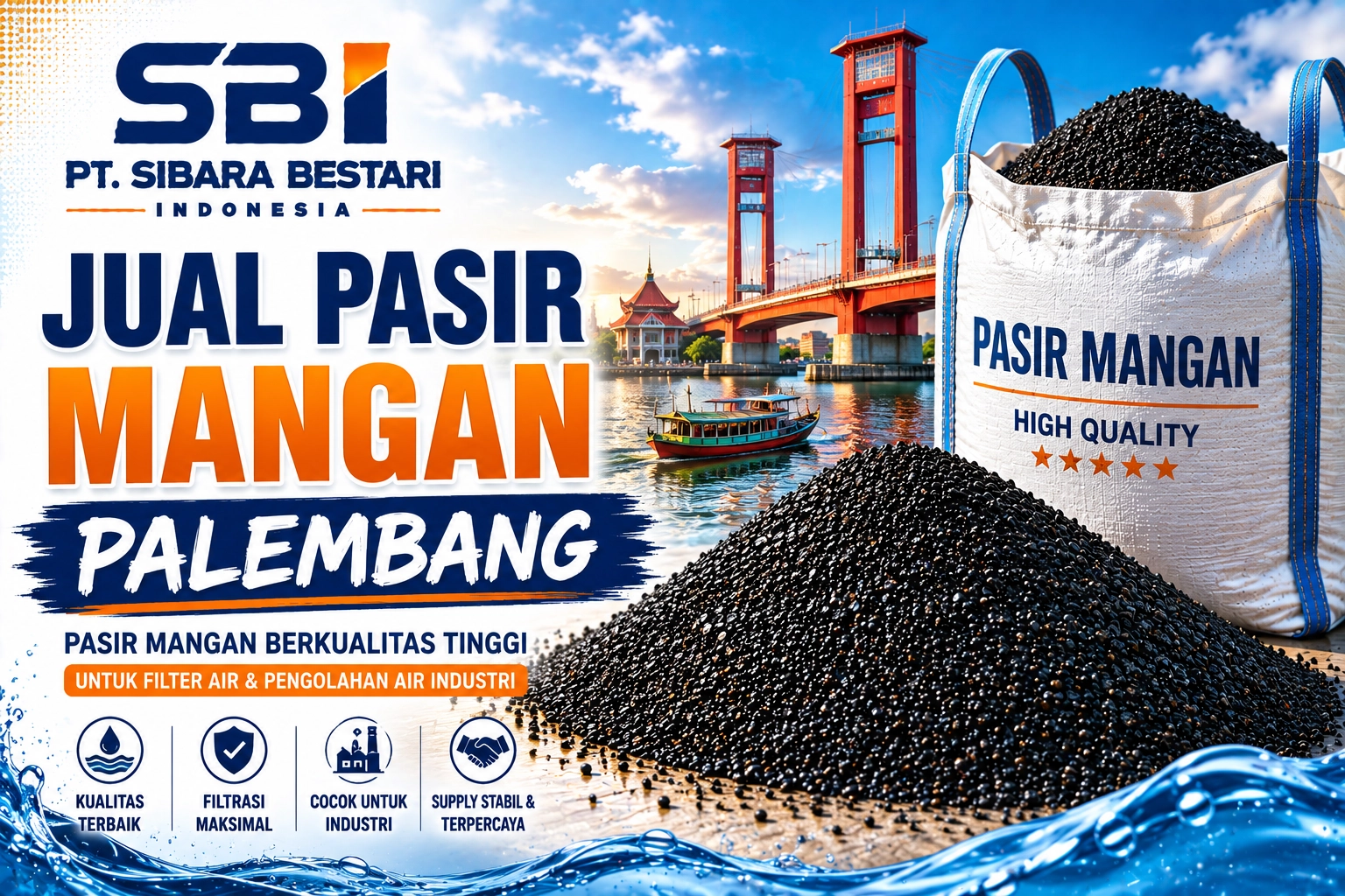 Jual Pasir Mangan Palembang untuk Solusi Air Bersih dan Jernih