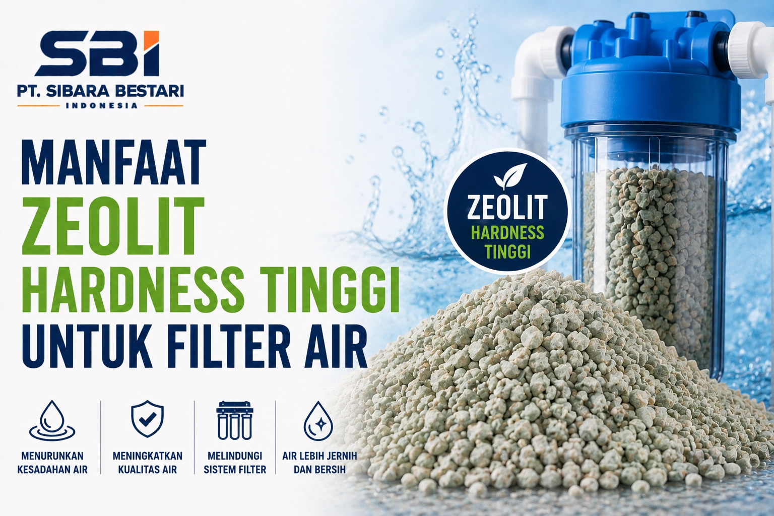 manfaat zeolit hardness tinggi untuk filter air