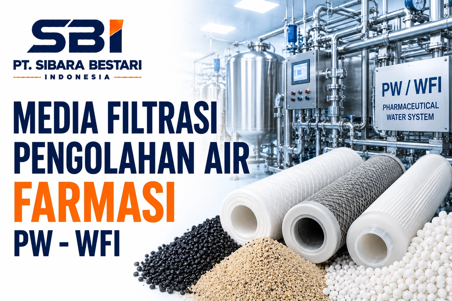 media filtrasi pengolahan air farmasi pw-wfi