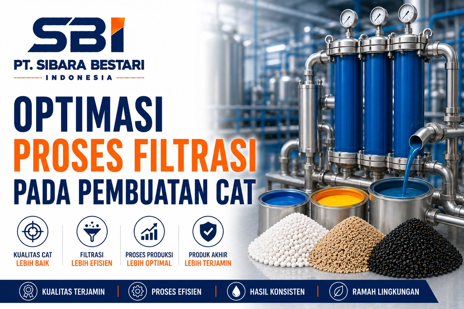 optimasi proses filtrasi pada pembuatan cat