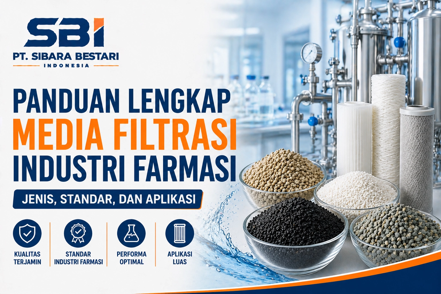 panduan lengkap media filtrasi industri farmasi