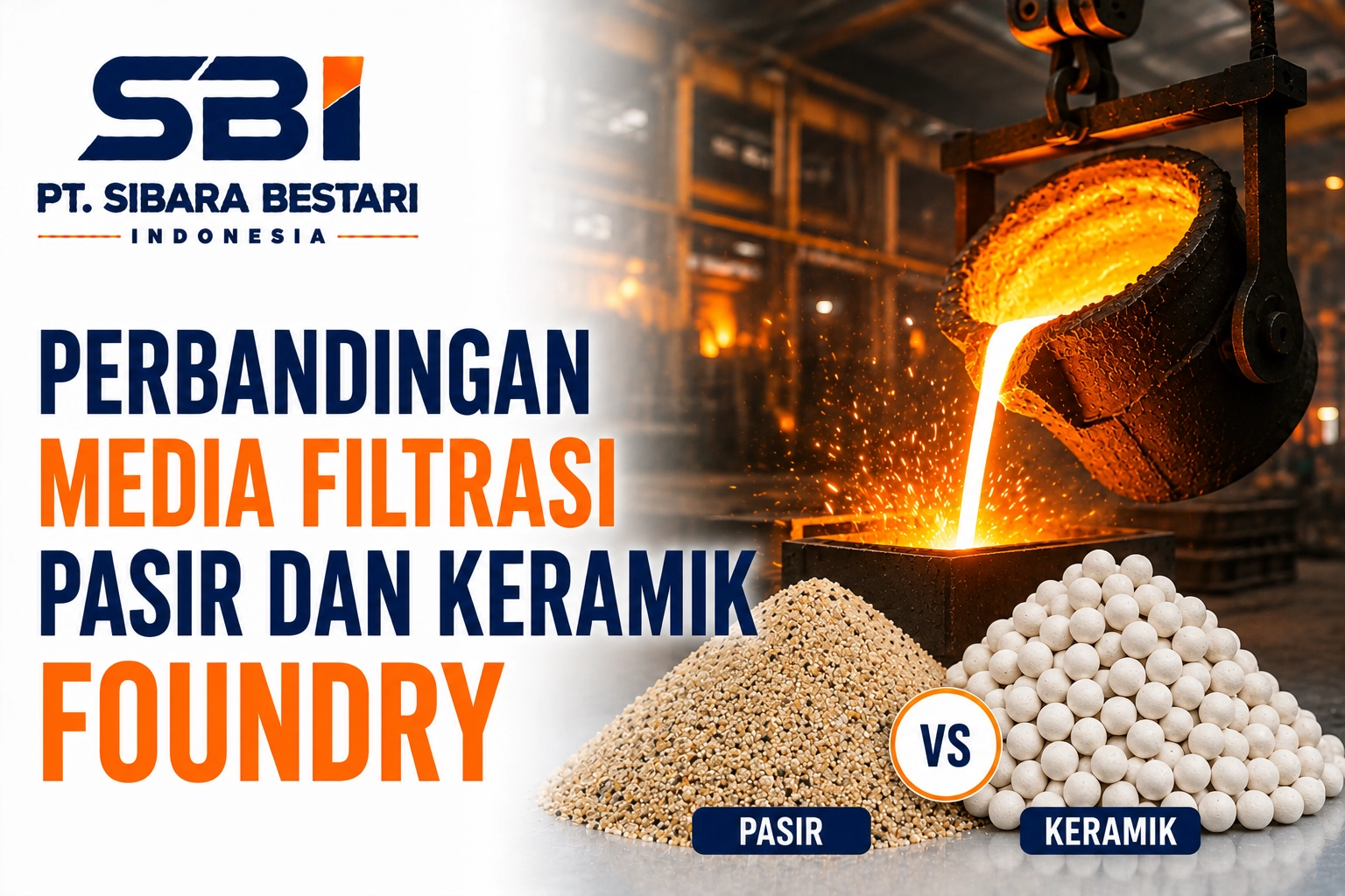 Analisis Teknis Perbandingan Media Filtrasi Pasir dan Keramik Foundry untuk Industri Pengecoran