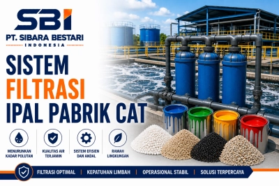 sistem filtrasi ipal pabrik cat