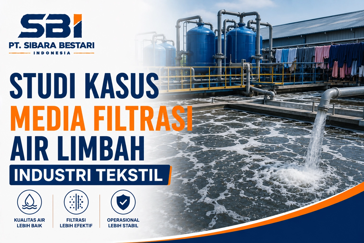 studi kasus media filtrasi air limbah industri tekstil