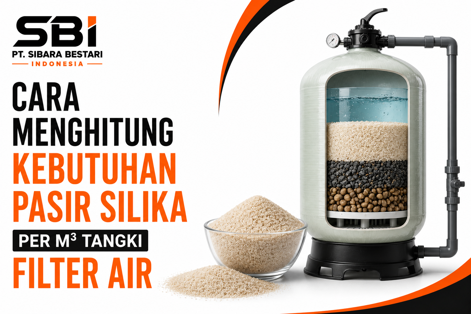 Cara Menghitung Kebutuhan Pasir Silika per M³ Tangki Filter Air