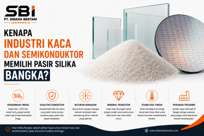 Kenapa Industri Kaca dan Semikonduktor Memilih Pasir Silika Bangka?