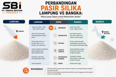 Perbandingan Pasir Silika Lampung vs Bangka
