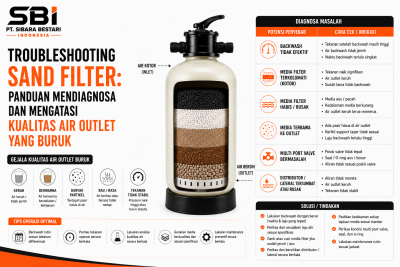 Troubleshooting Sand Filter Panduan Mendiagnosa dan Mengatasi Kualitas Air Outlet yang Buruk
