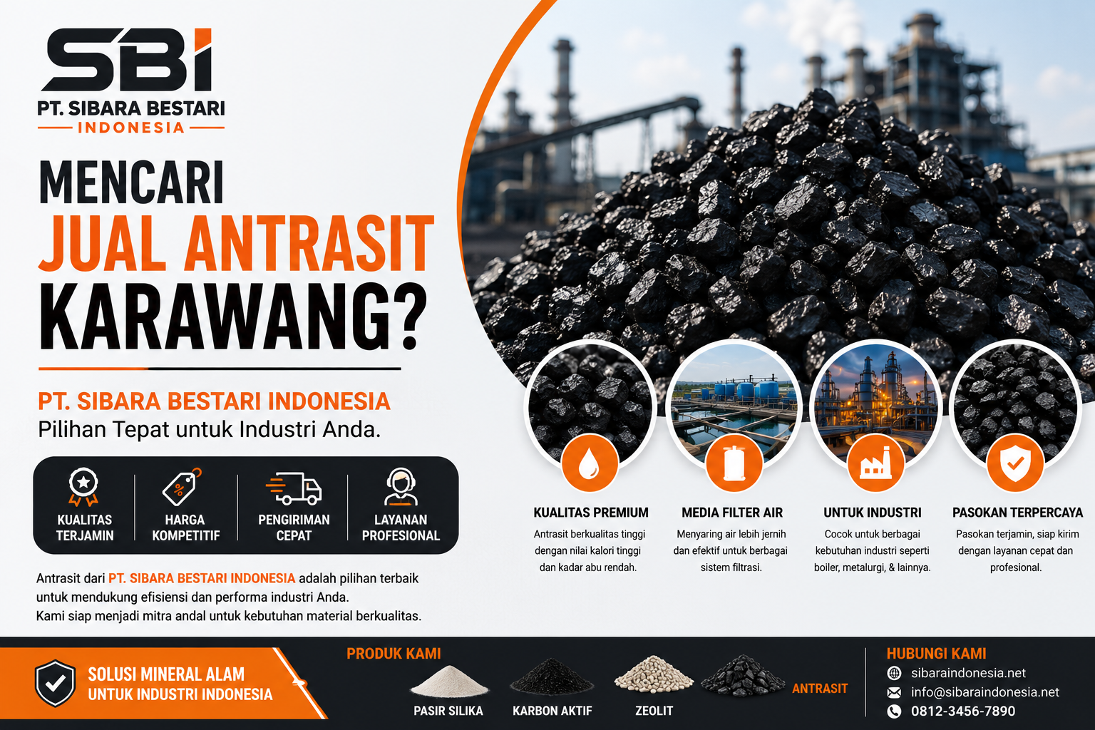 jual antrasit karawang