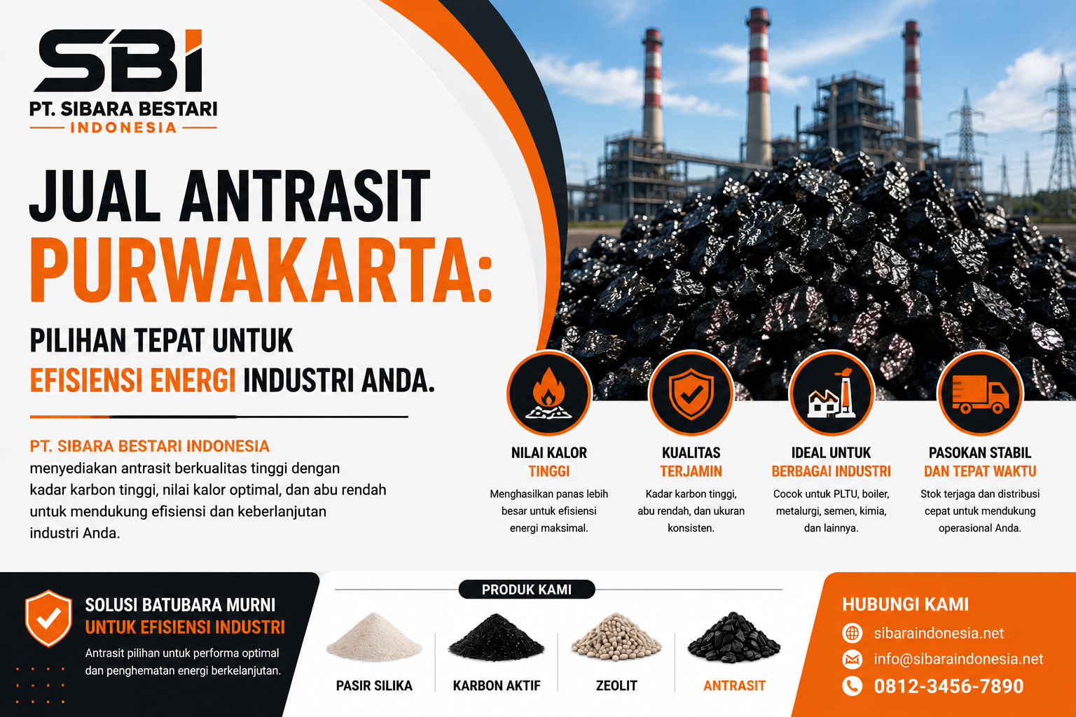 Jual Antrasit Purwakarta: Pilihan Tepat untuk Efisiensi Energi Industri Anda