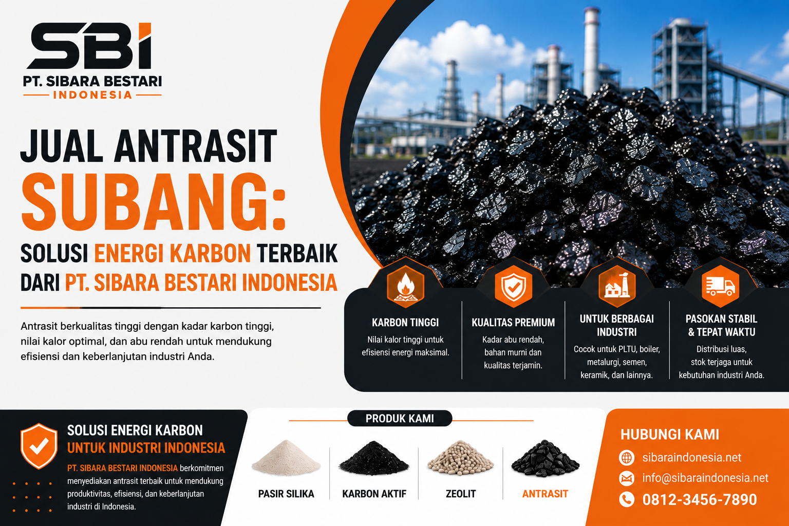 jual antrasit subang