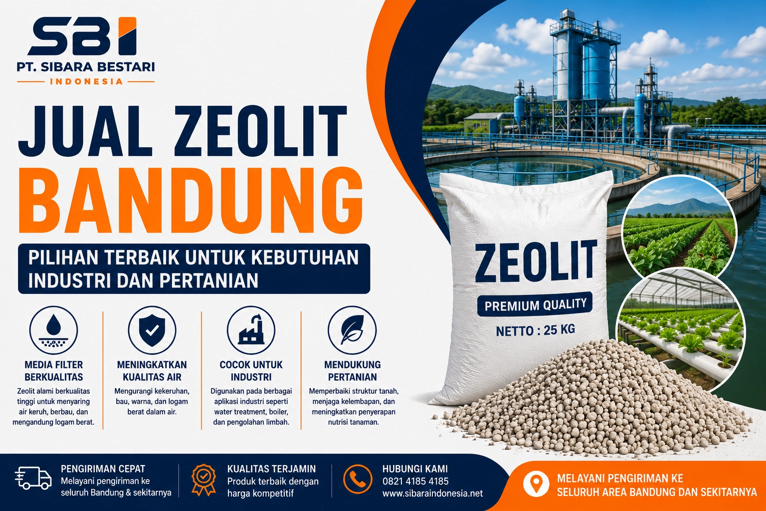 Jual Zeolit Bandung: Pilihan Terbaik untuk Kebutuhan Industri dan Pertanian