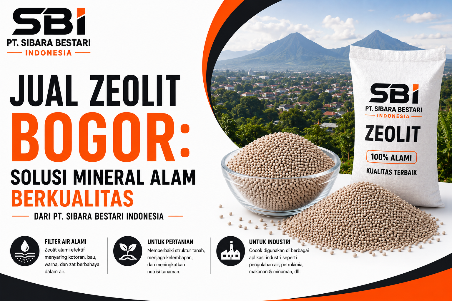 Jual Zeolit Bogor: Solusi Mineral Alam Berkualitas dari PT. SIBARA BESTARI INDONESIA