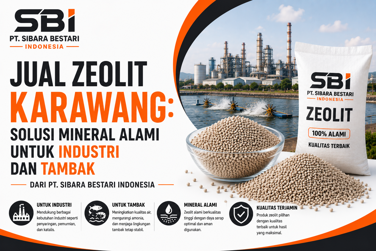 jual zeolit karawang