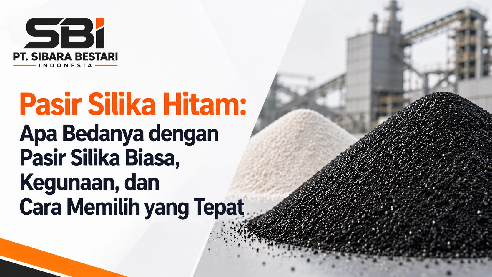 pasir silika hitam