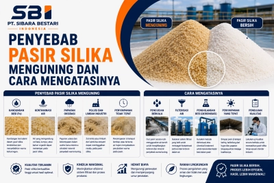 penyebab pasir silika menguning
