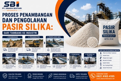 proses penambangan dan pengolahan pasir silika