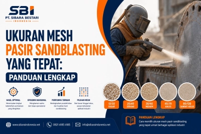 ukuran mesh pasir sandblasting