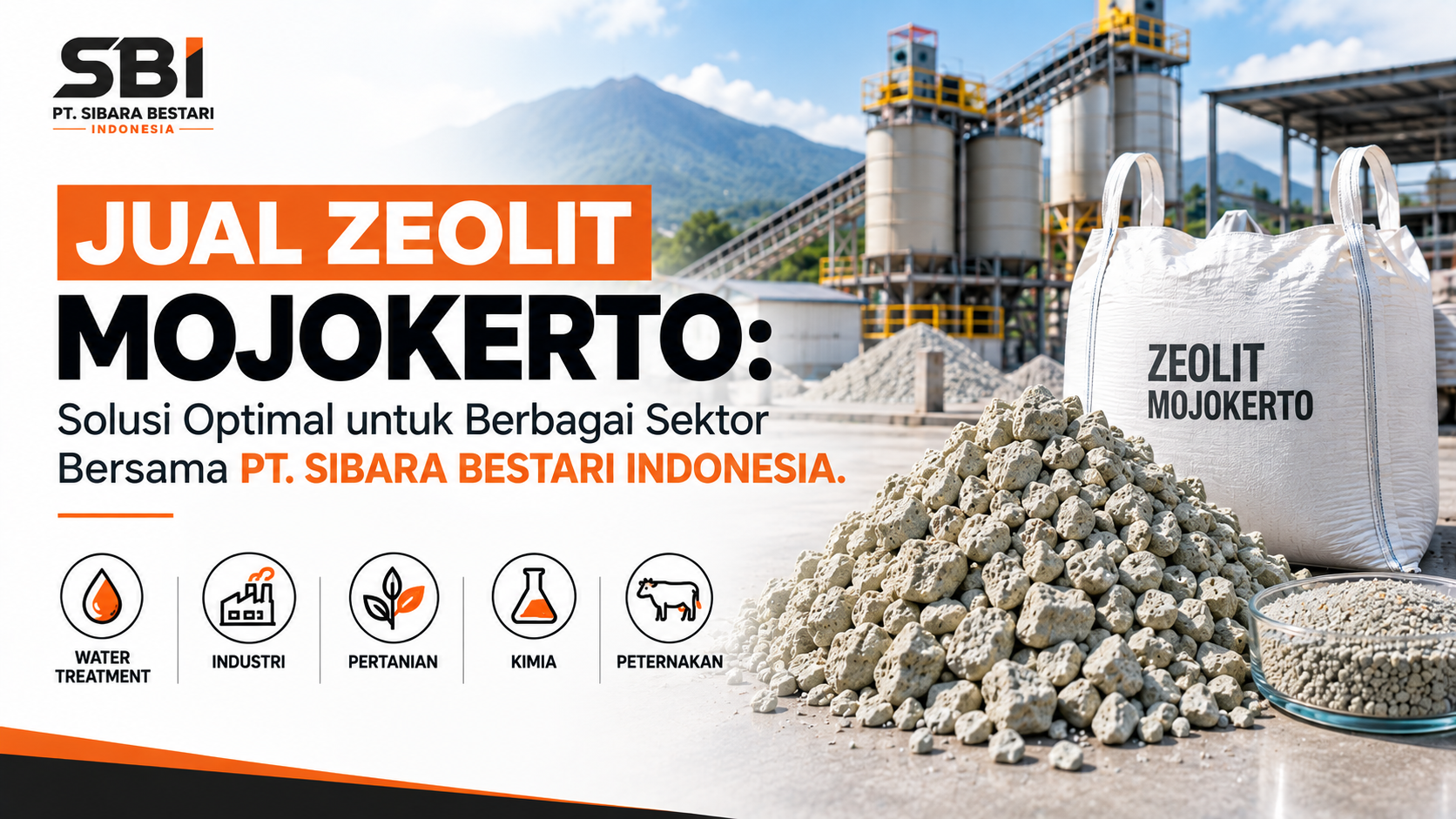 Jual Zeolit Mojokerto untuk Berbagai Sektor