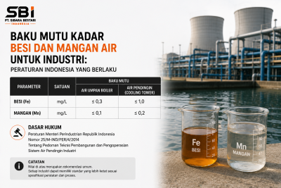 baku mutu besi mangan air Indonesia