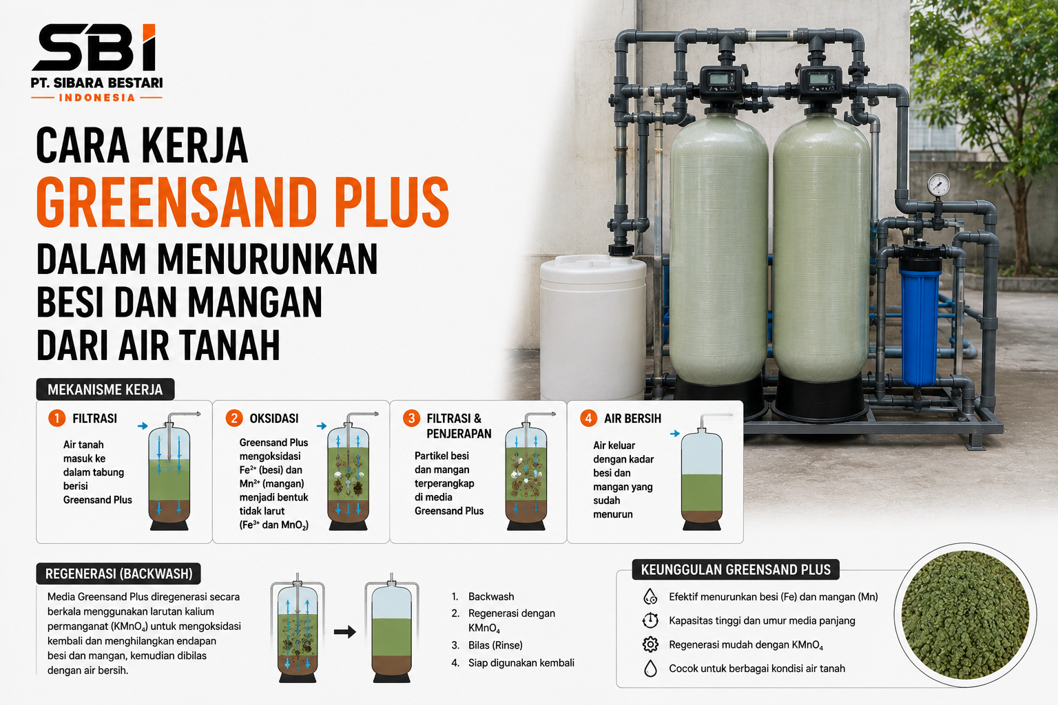cara kerja greensand plus