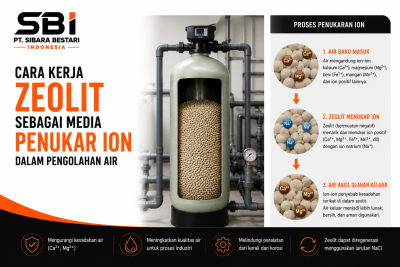 cara kerja zeolit sebagai media penukar ion