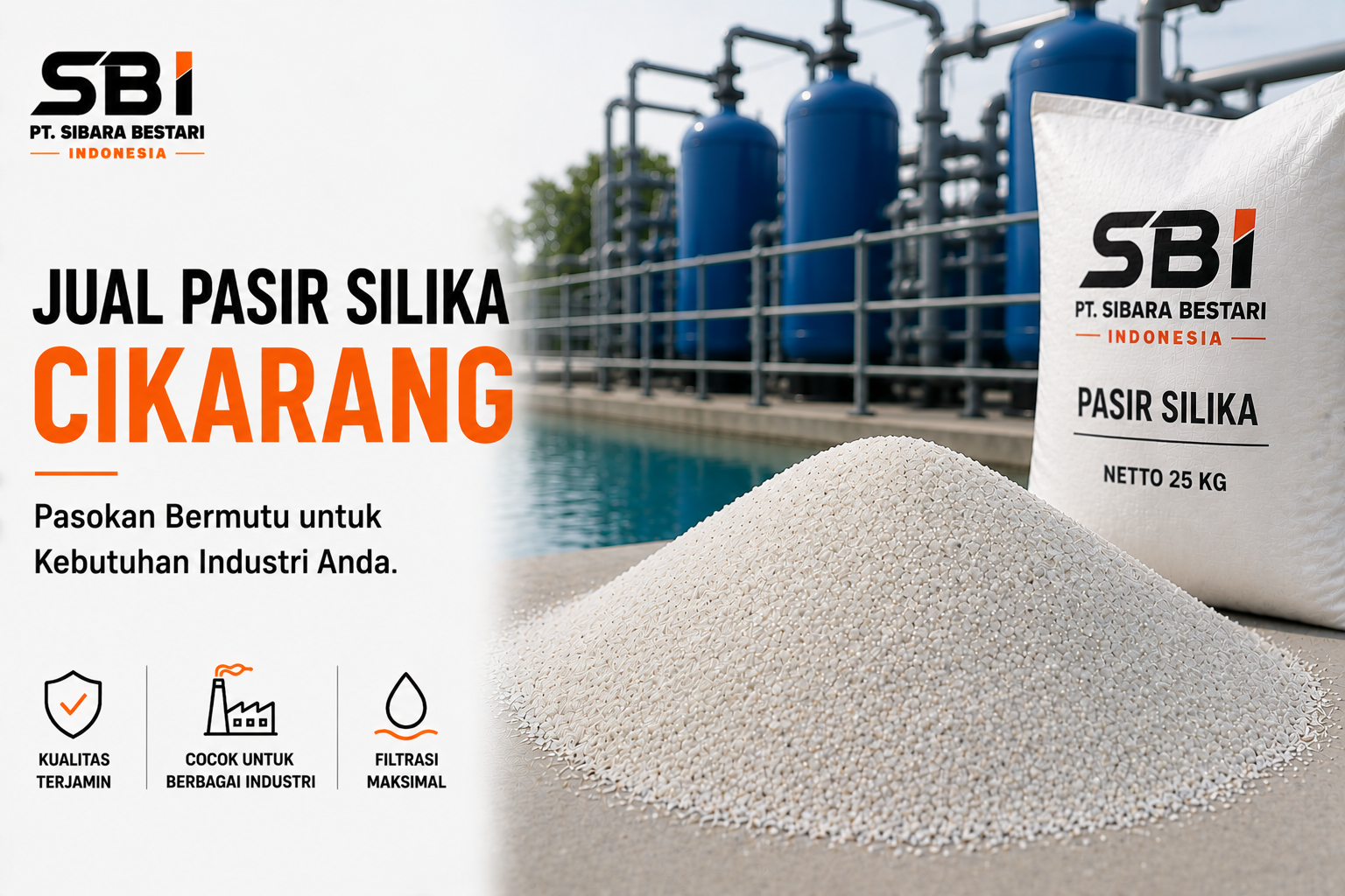 jual pasir silika cikarang